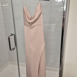 BHLDN Blush Backless Dress with Spaghetti Straps
